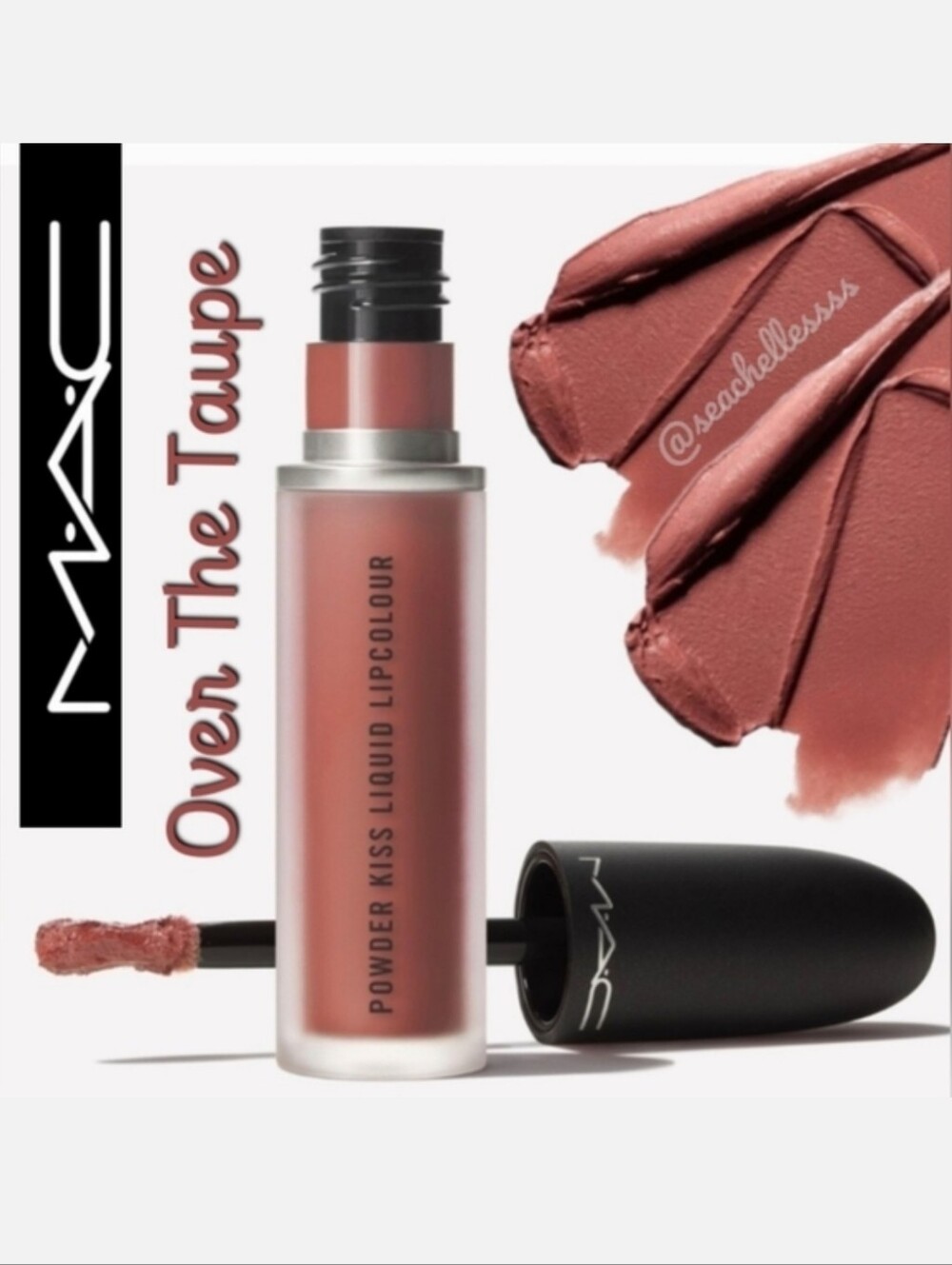 Over The Taupe | Powder Kiss Liquid Lipstick | Mac Cosmetics | Brand New